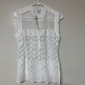 Cabi lace sleeveless top